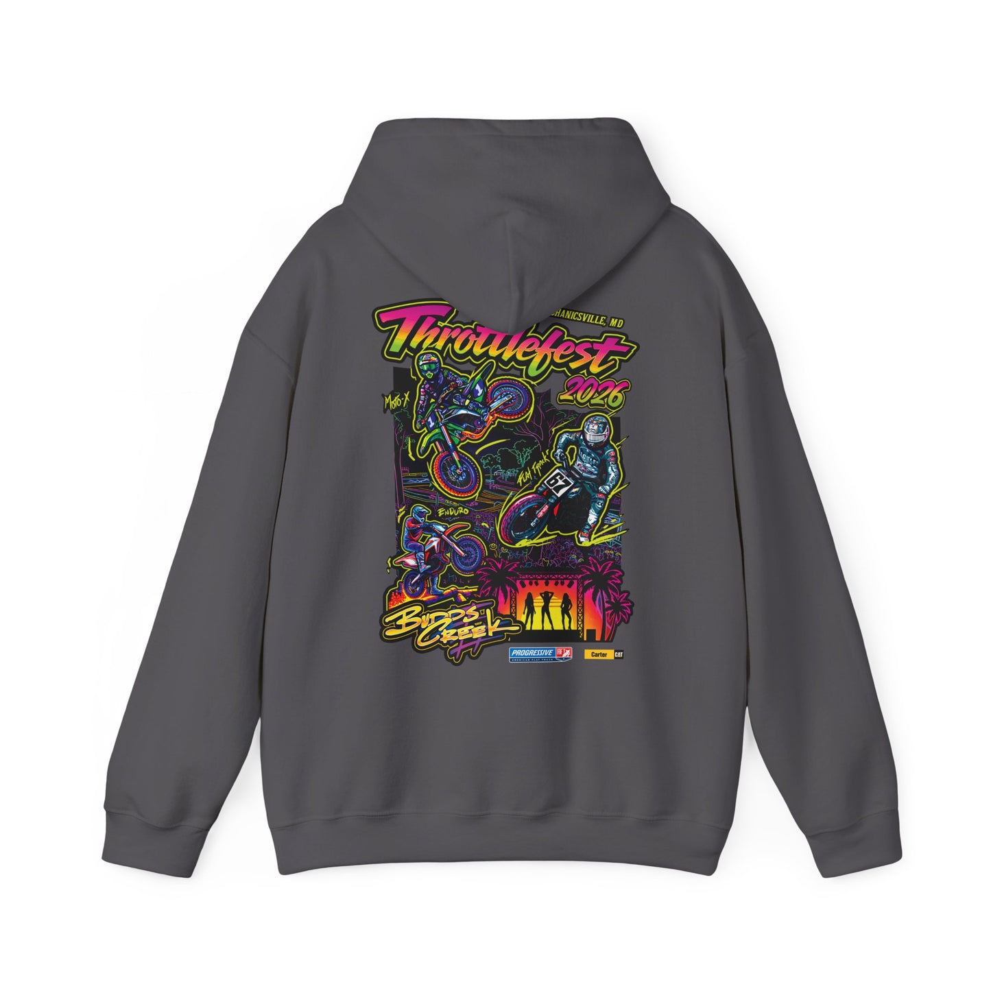 2026 ThrottleFest Budds Creek Pullover Hoodie (Various Colors) Ver 1