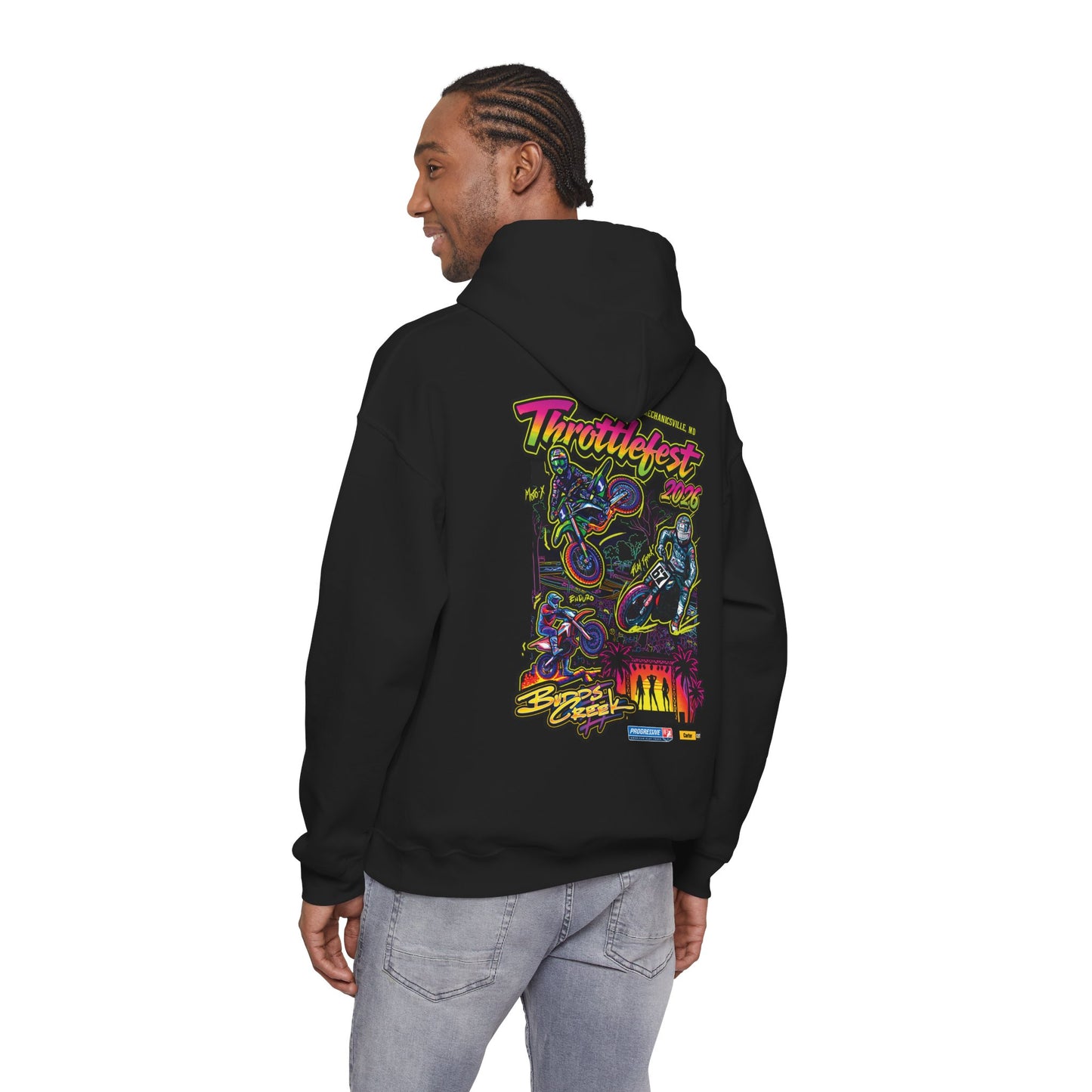 2026 ThrottleFest Budds Creek Pullover Hoodie (Various Colors) Ver 1
