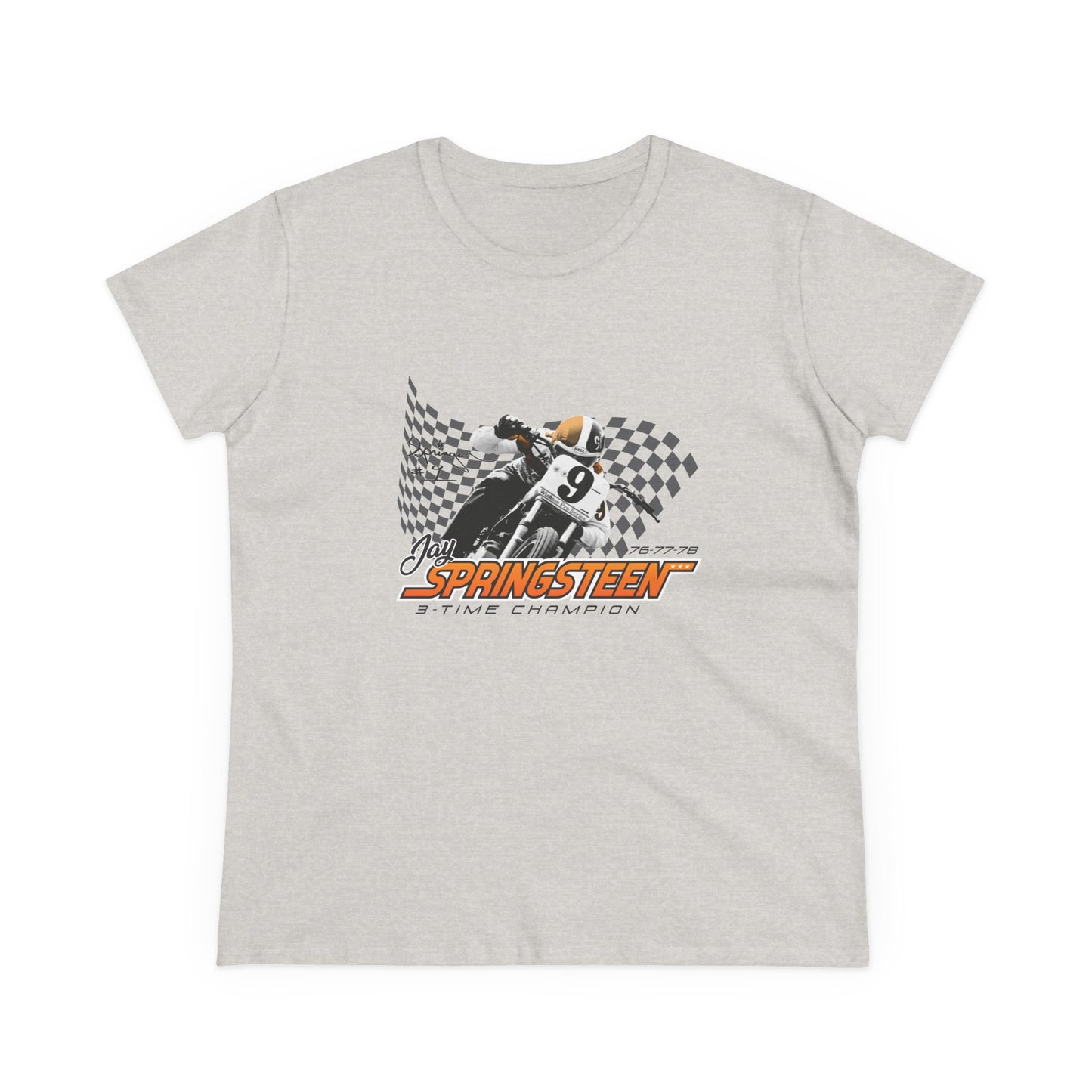 Women’s Jay Springsteen 3-Time Champion Short Sleeve T-Shirt (Various Colors)