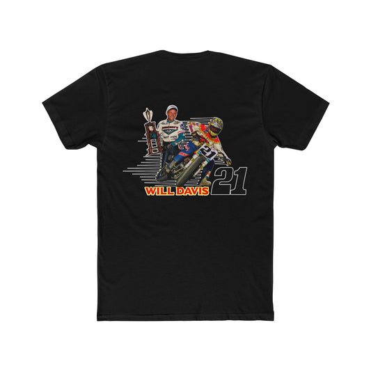 Will Davis Flat Track Legend Short Sleeve T-Shirt (Various Colors)