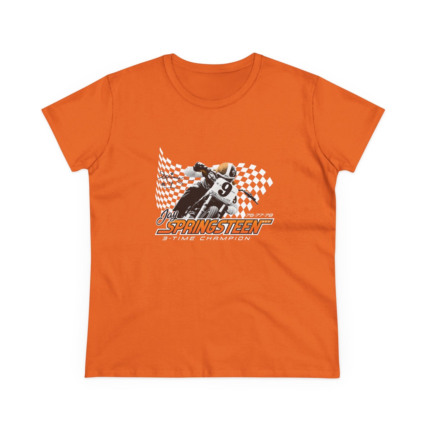 Women’s Jay Springsteen 3-Time Champion Short Sleeve T-Shirt (Various Colors)