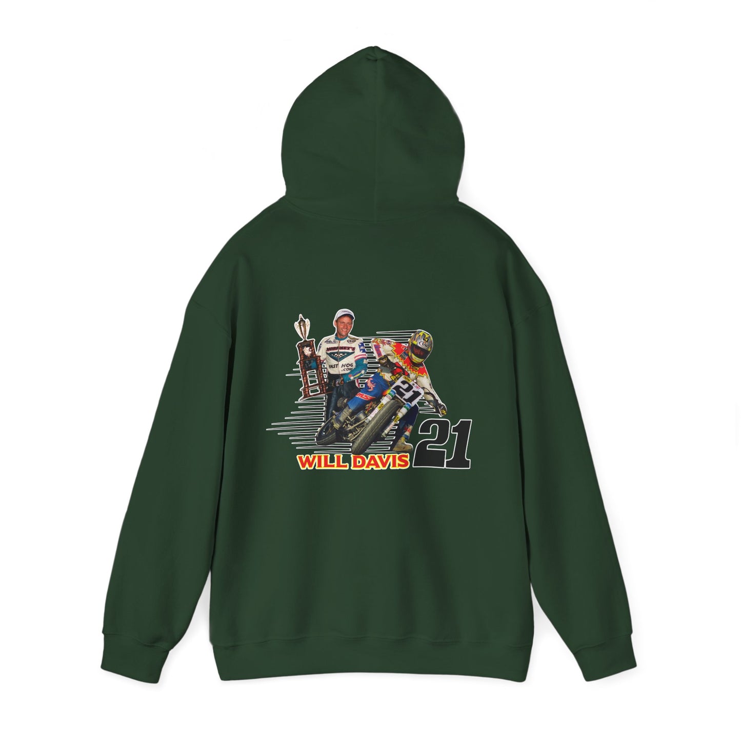Will Davis Flat Track Legend Pullover Hoodie (Various Colors)