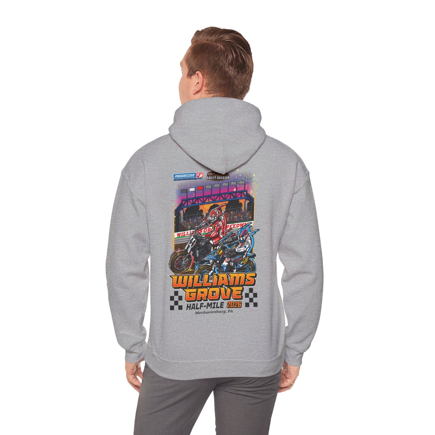 2026 Williams Grove Half-Mile Pullover Hoodie (Various Colors)