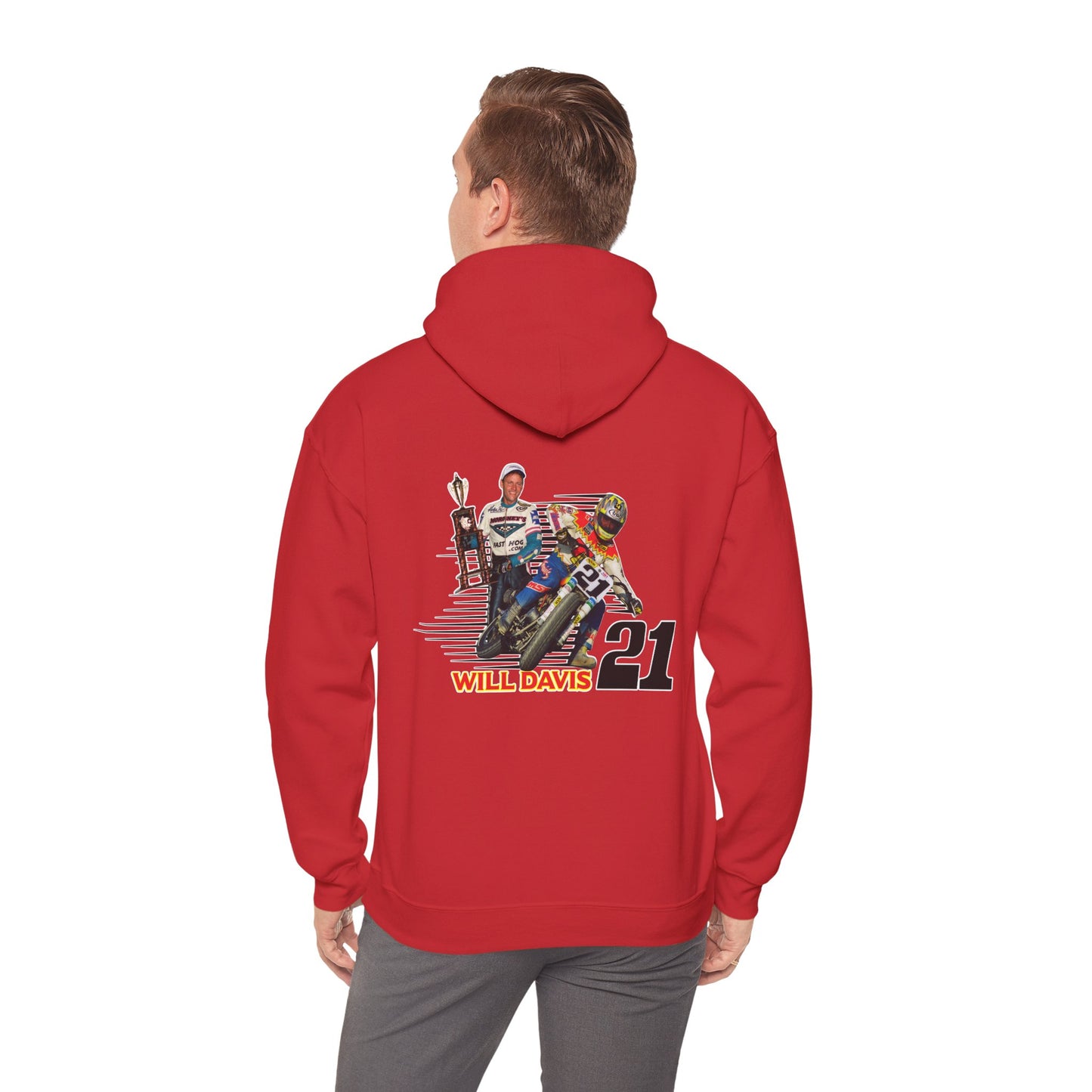 Will Davis Flat Track Legend Pullover Hoodie (Various Colors)