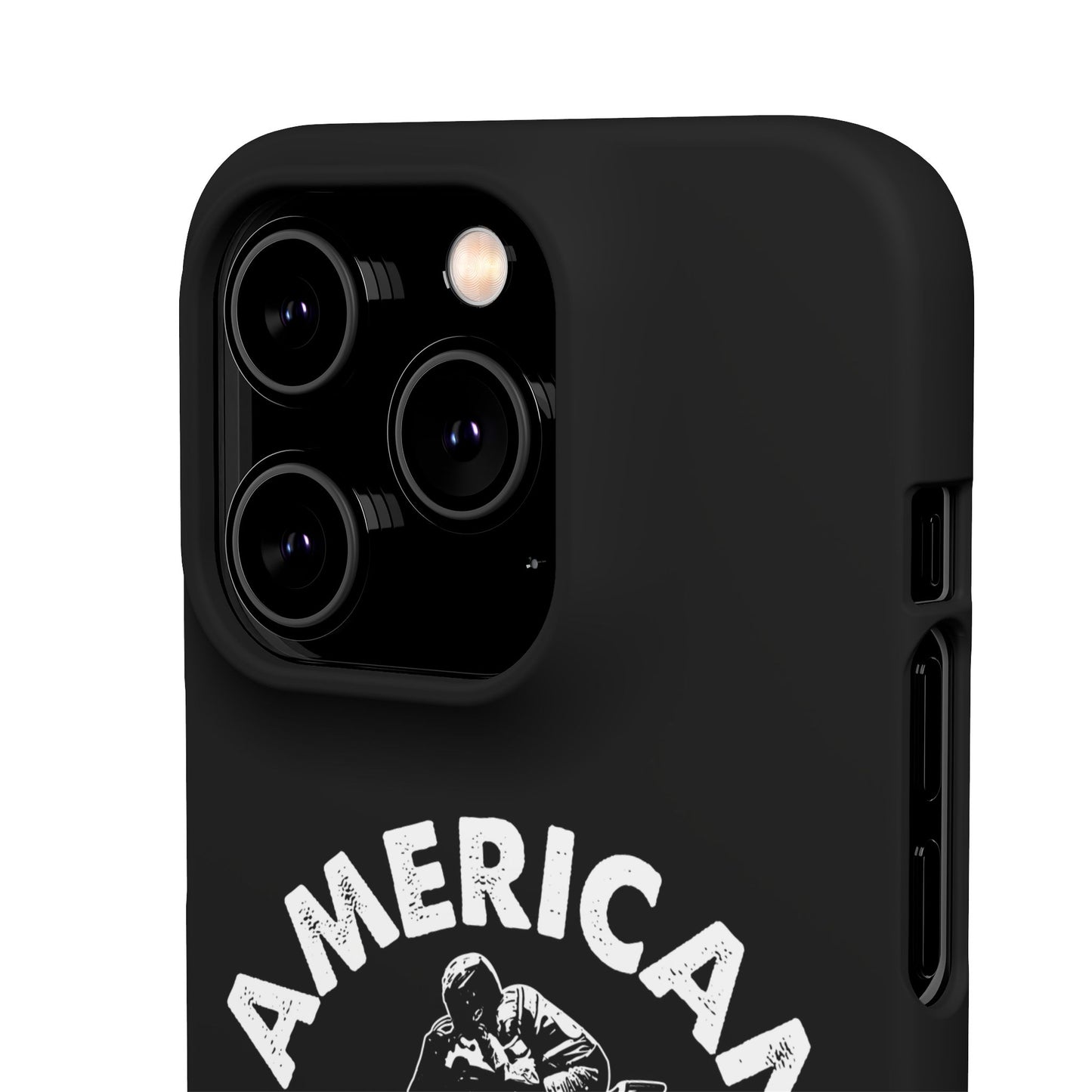 American Flat Tracker Crest Logo Black Snap Case (iPhone)