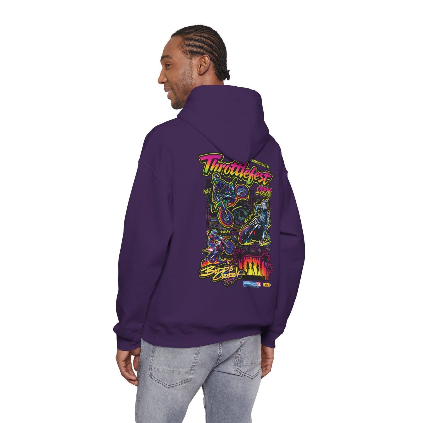 2026 ThrottleFest Budds Creek Pullover Hoodie (Various Colors) Ver 1