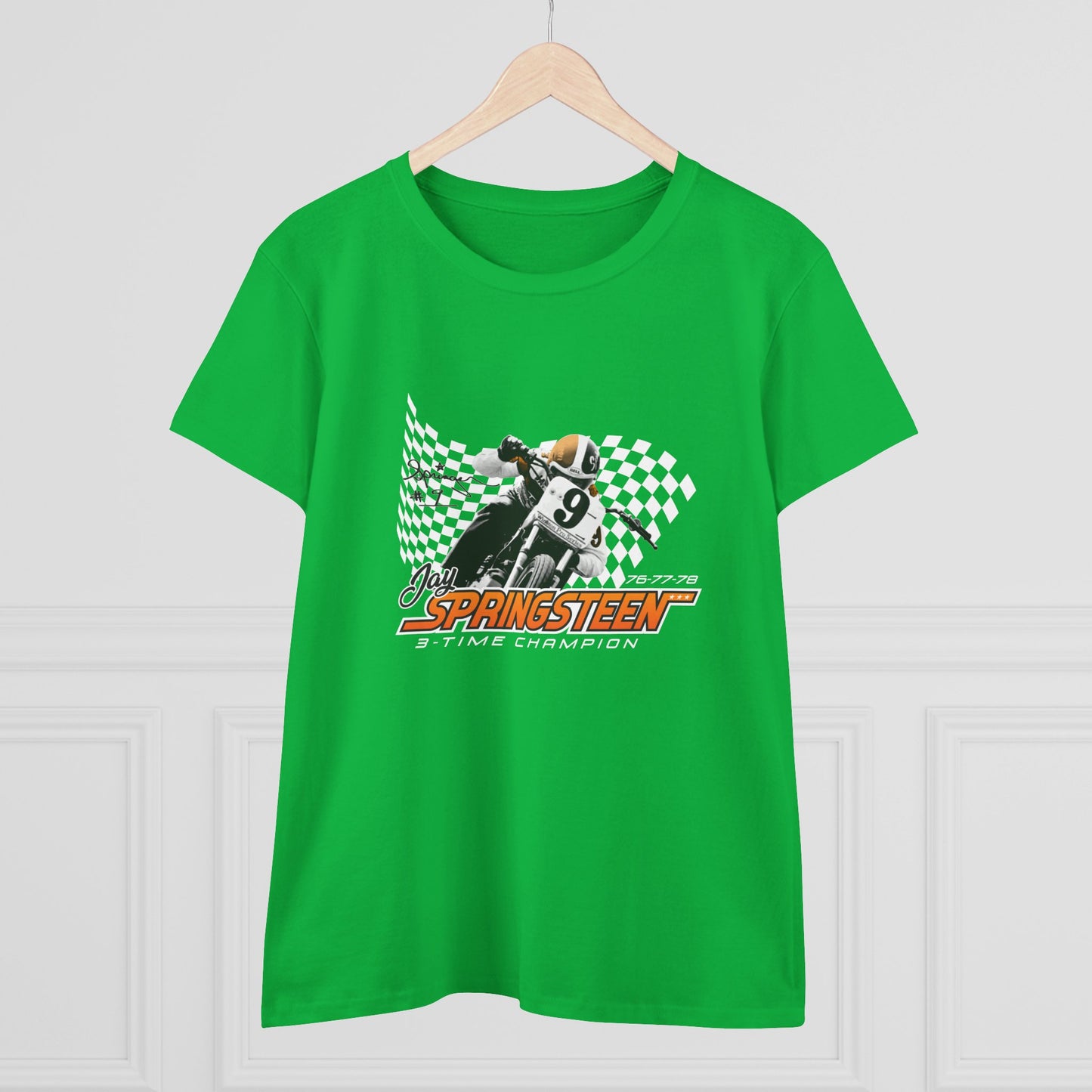 Women’s Jay Springsteen 3-Time Champion Short Sleeve T-Shirt (Various Colors)