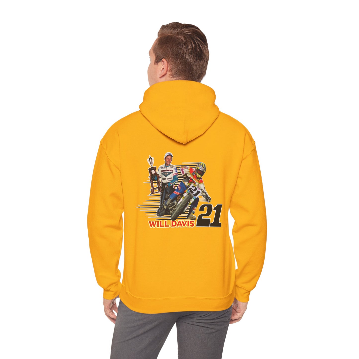 Will Davis Flat Track Legend Pullover Hoodie (Various Colors)