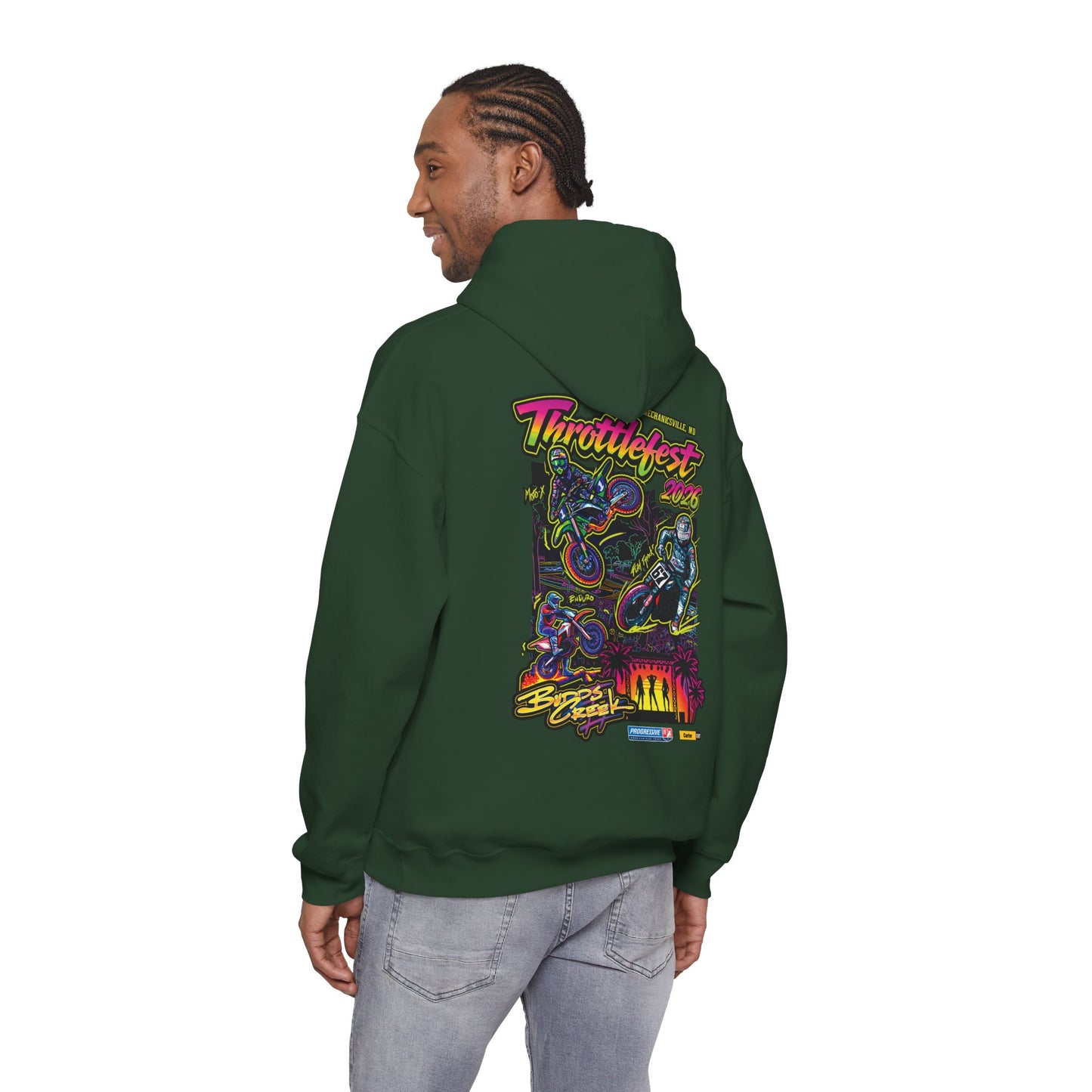 2026 ThrottleFest Budds Creek Pullover Hoodie (Various Colors) Ver 1