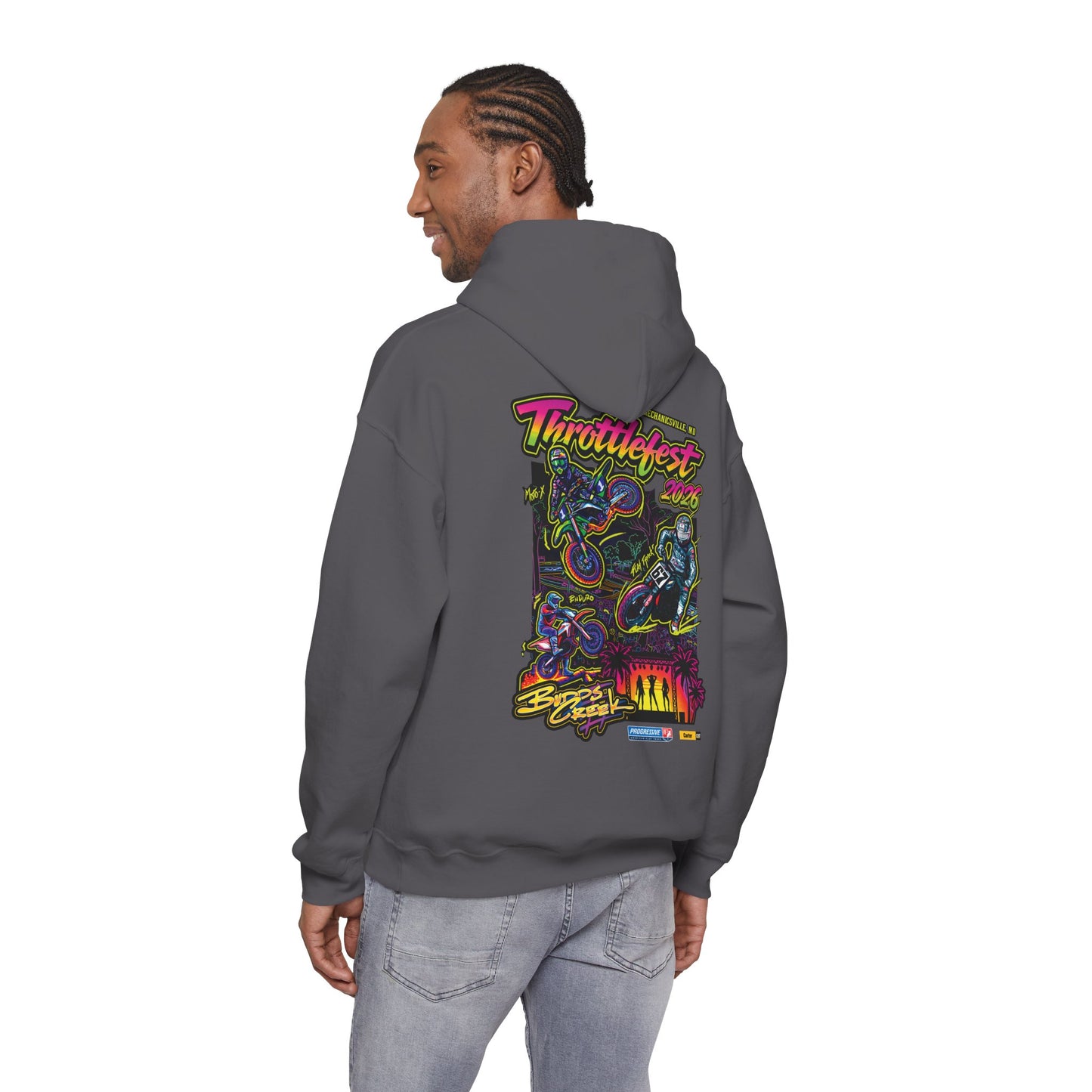 2026 ThrottleFest Budds Creek Pullover Hoodie (Various Colors) Ver 1