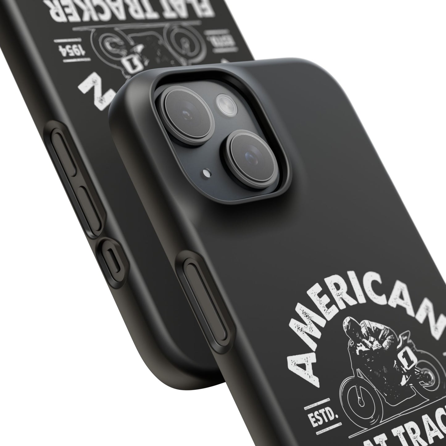 American Flat Tracker Crest Logo Black Snap Case (iPhone)