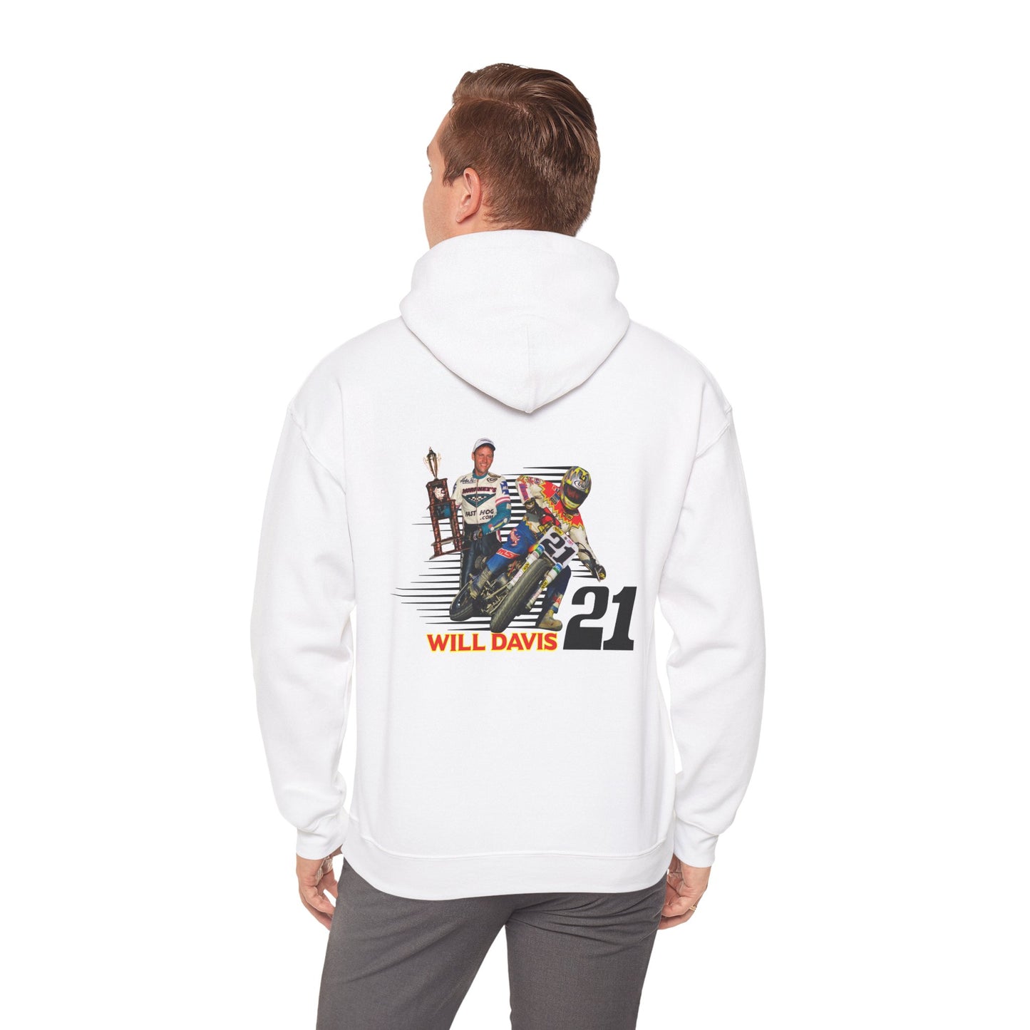 Will Davis Flat Track Legend Pullover Hoodie (Various Colors)