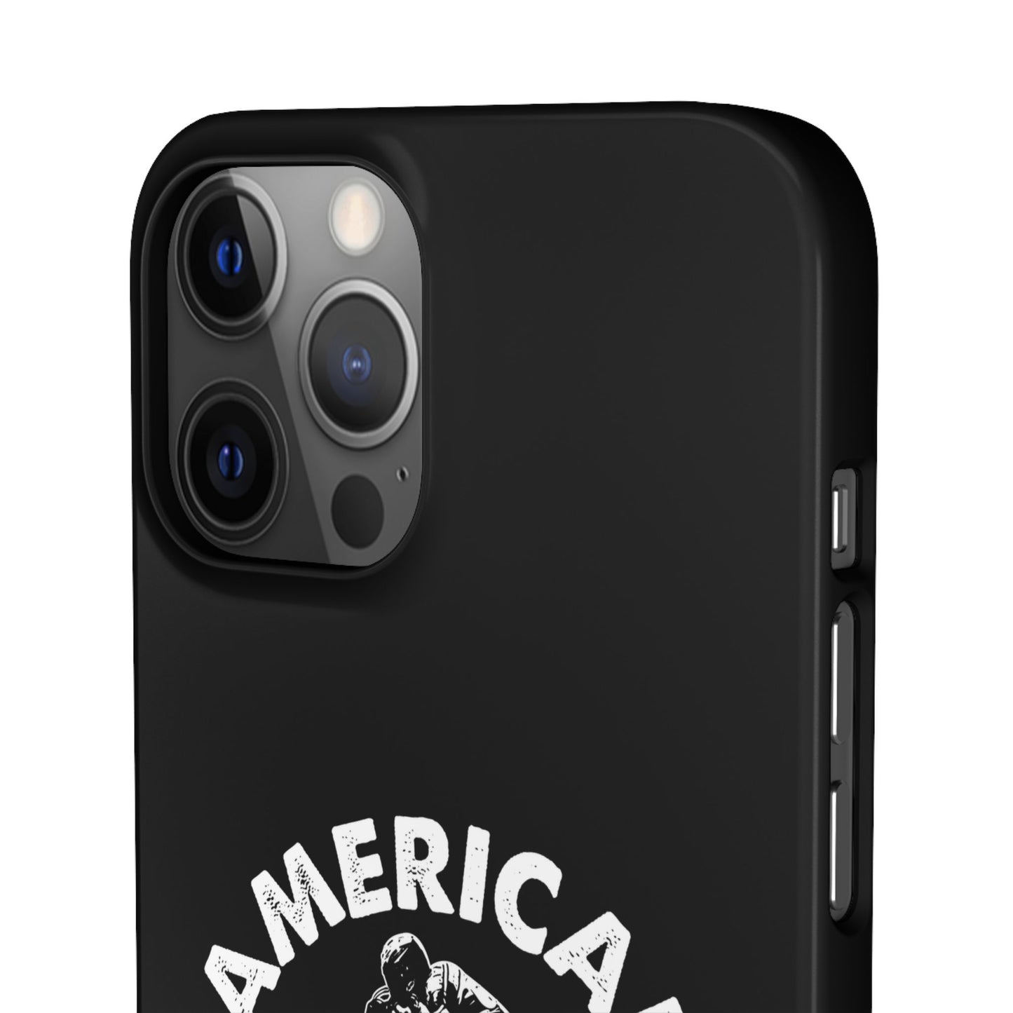 American Flat Tracker Crest Logo Black Snap Case (iPhone)