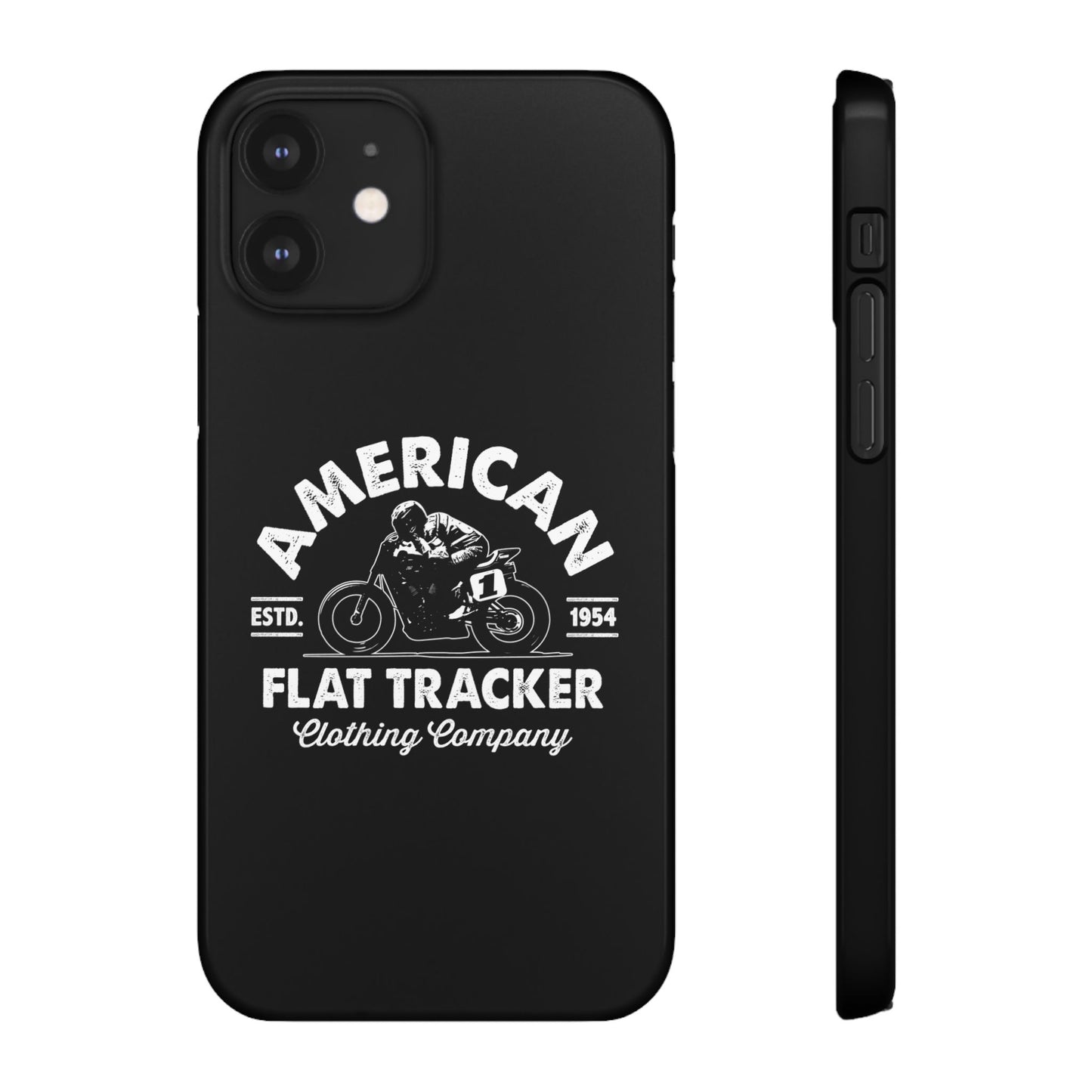 American Flat Tracker Crest Logo Black Snap Case (iPhone)