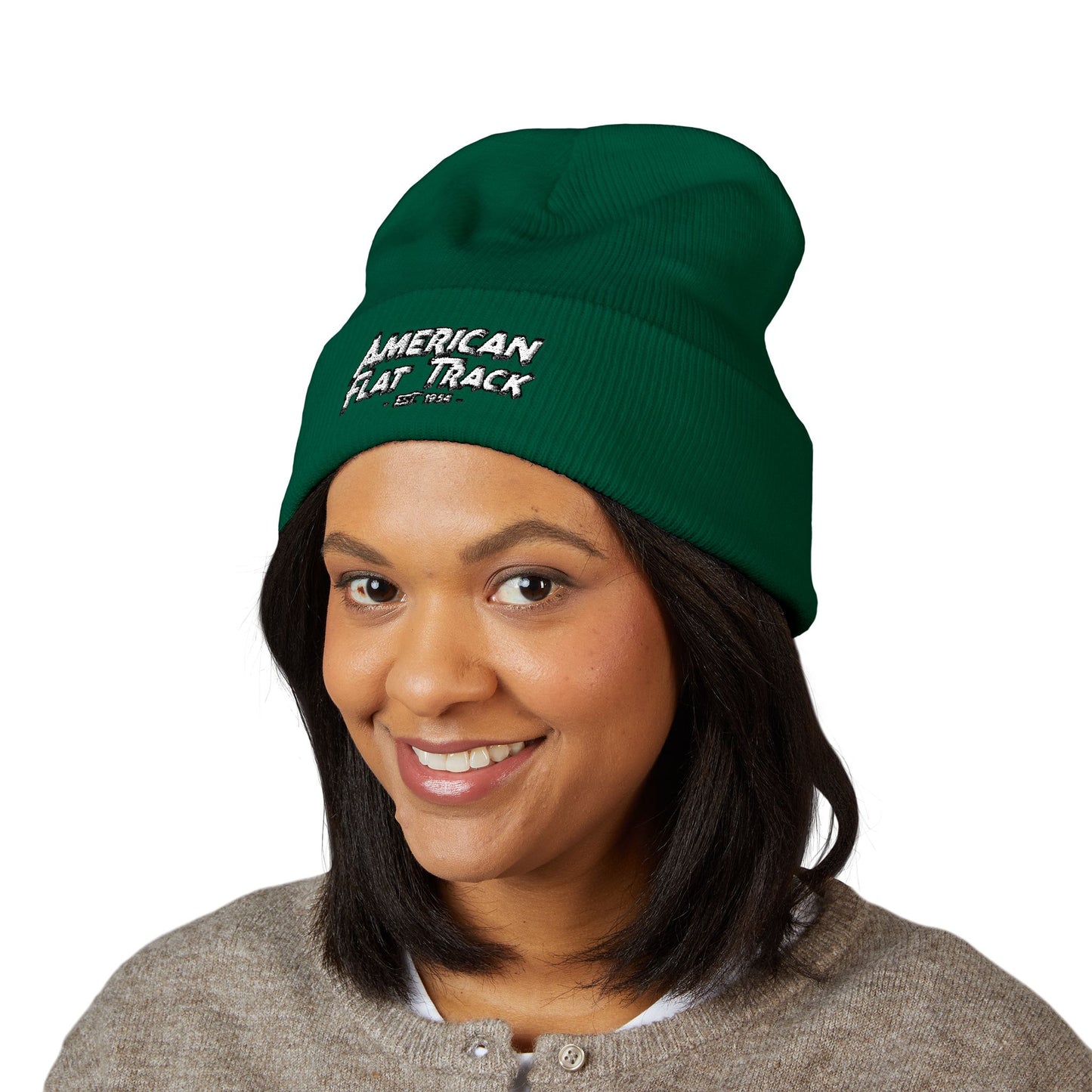 Sketchy Racer Cuffed Beanie