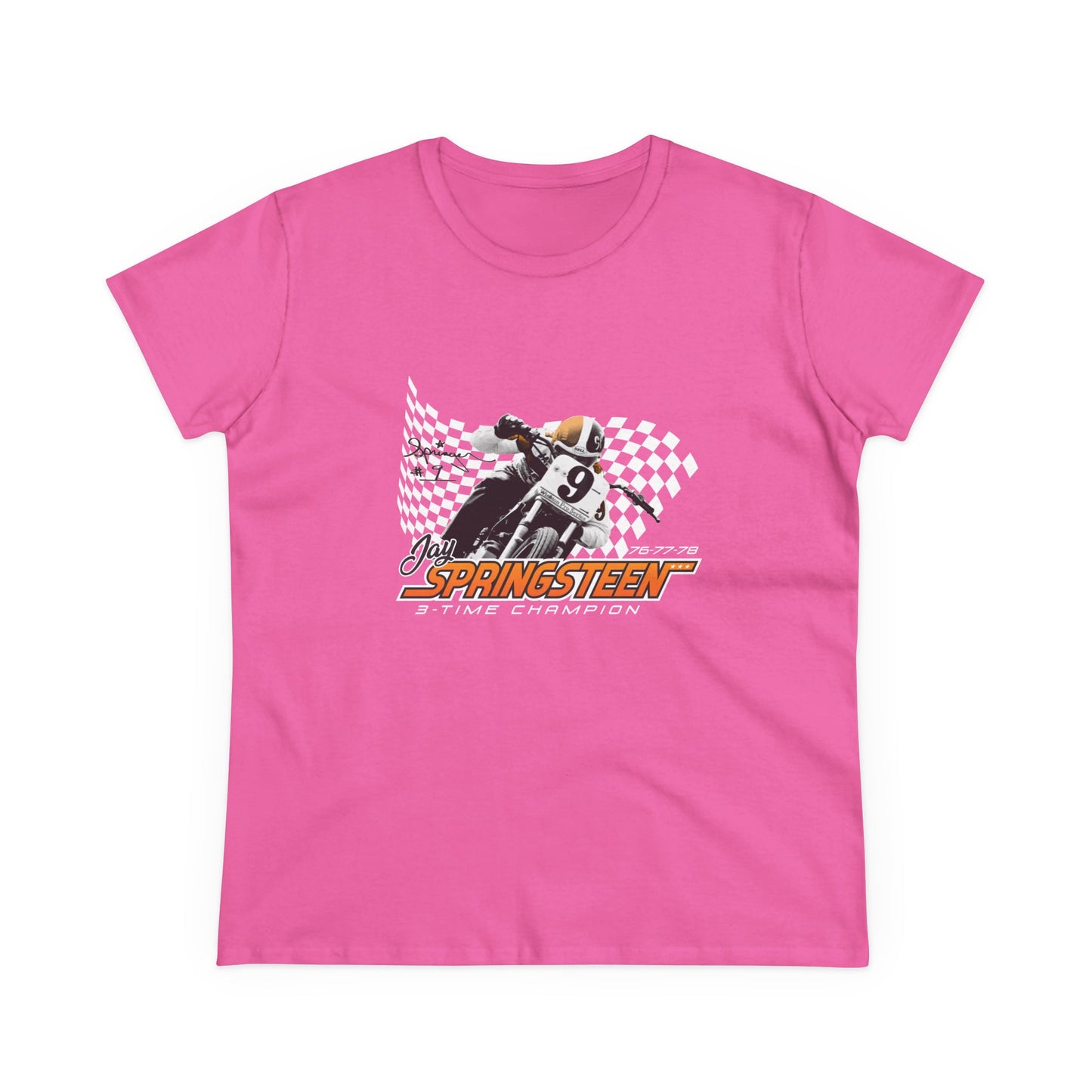 Women’s Jay Springsteen 3-Time Champion Short Sleeve T-Shirt (Various Colors)