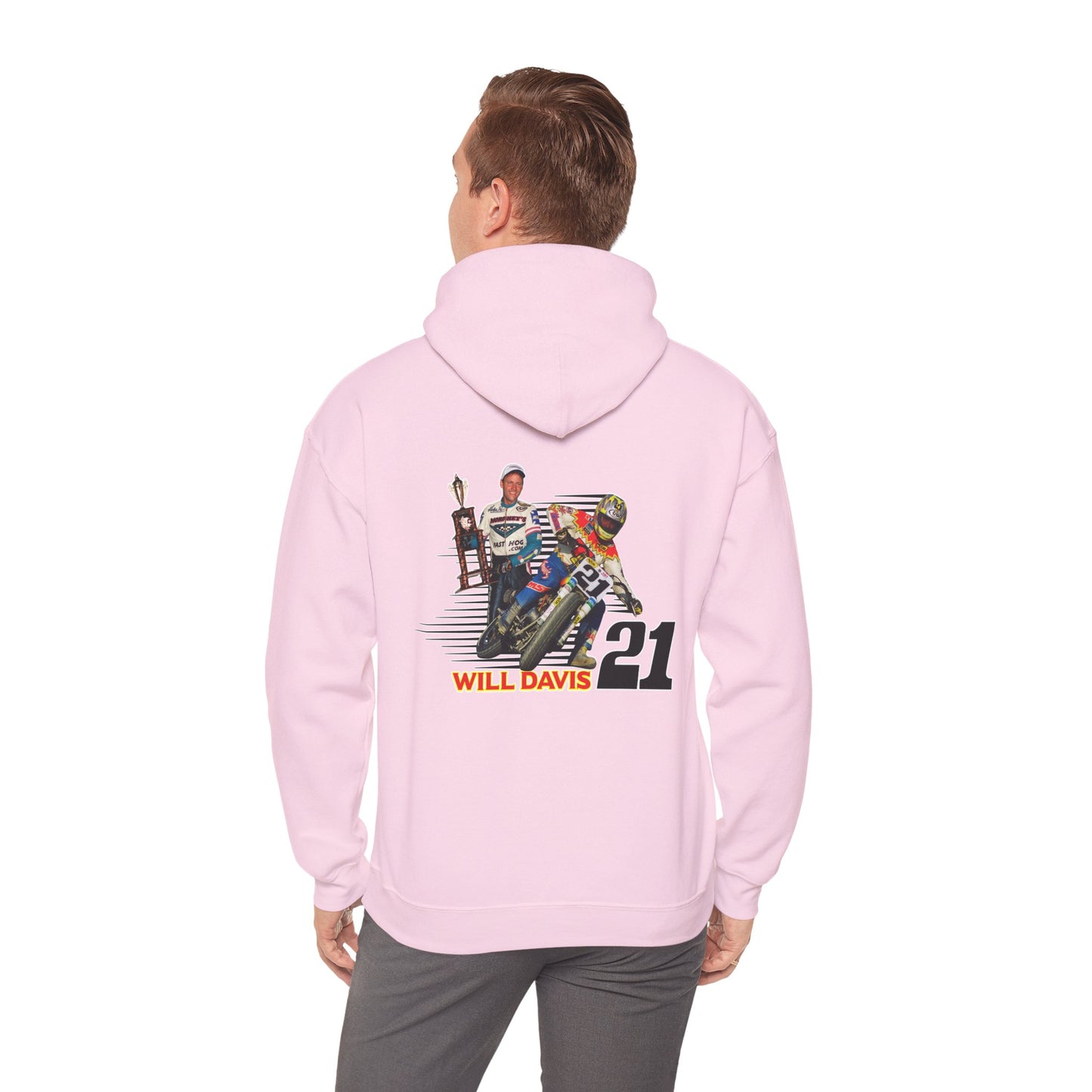 Will Davis Flat Track Legend Pullover Hoodie (Various Colors)