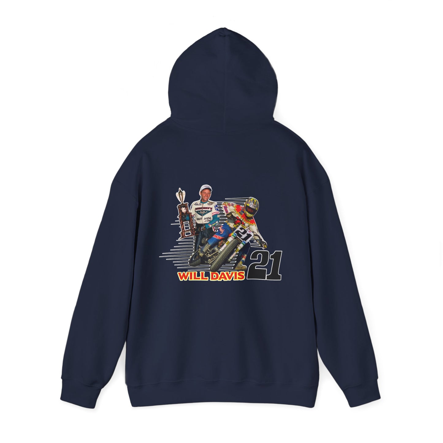Will Davis Flat Track Legend Pullover Hoodie (Various Colors)