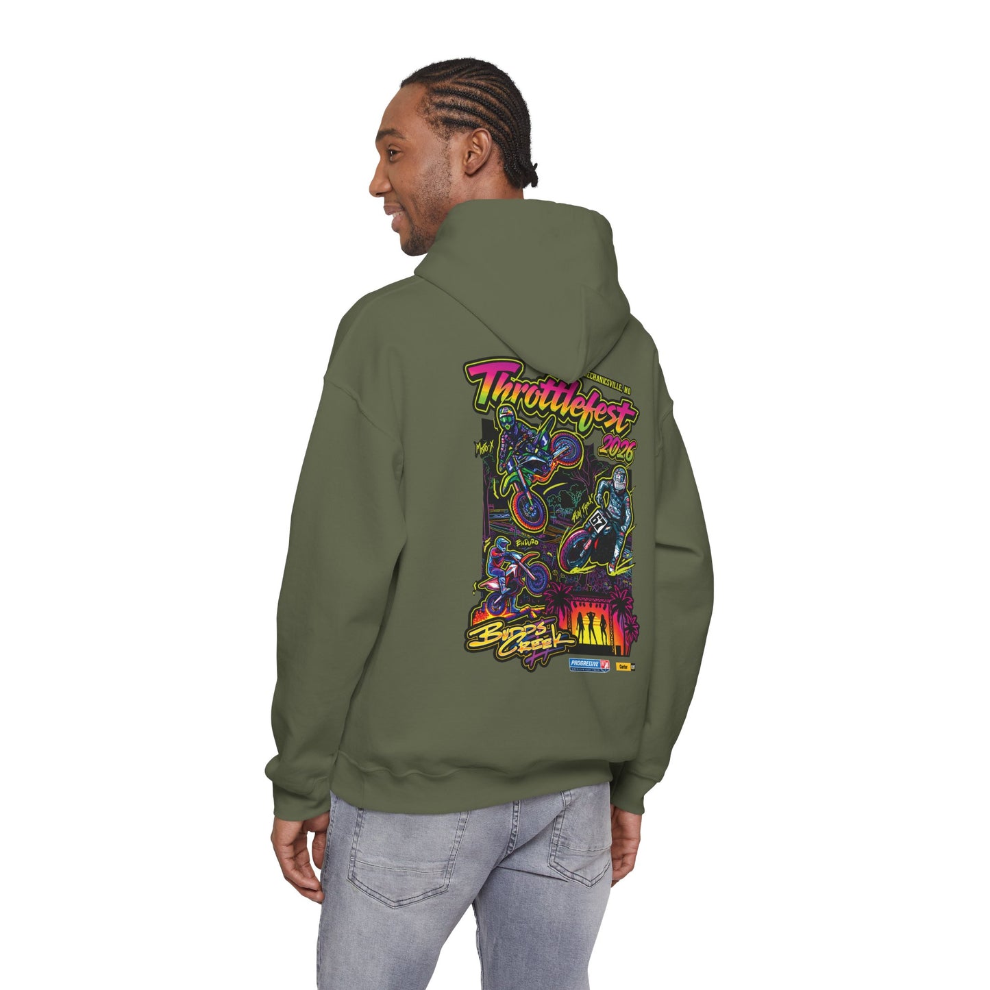 2026 ThrottleFest Budds Creek Pullover Hoodie (Various Colors) Ver 1