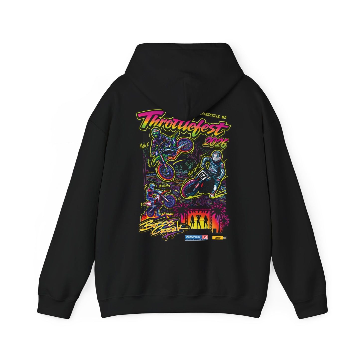 2026 ThrottleFest Budds Creek Pullover Hoodie (Various Colors) Ver 1
