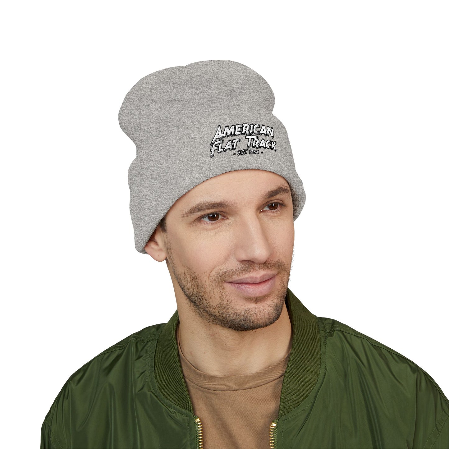Sketchy Racer Cuffed Beanie
