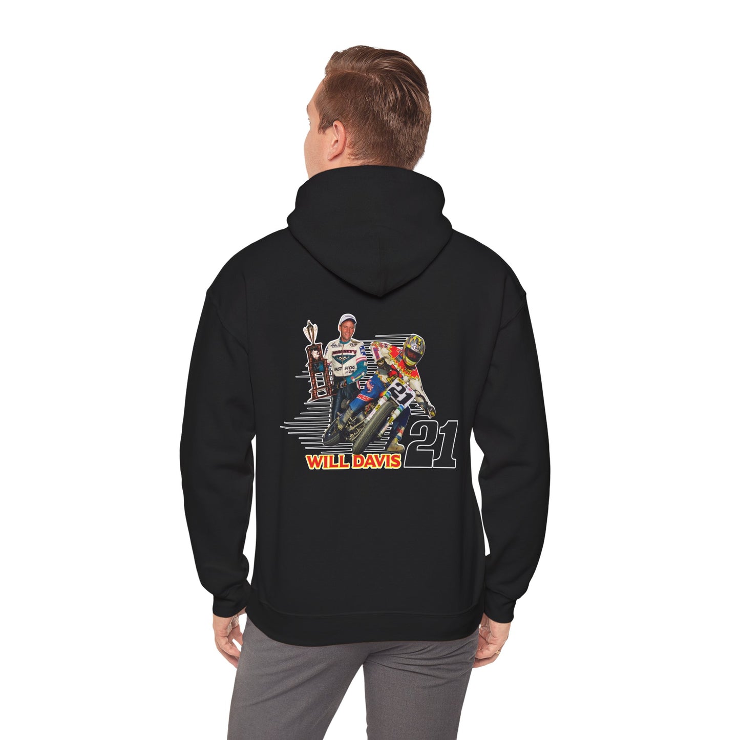 Will Davis Flat Track Legend Pullover Hoodie (Various Colors)