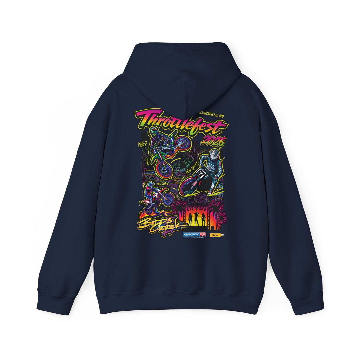 2026 ThrottleFest Budds Creek Pullover Hoodie (Various Colors) Ver 1