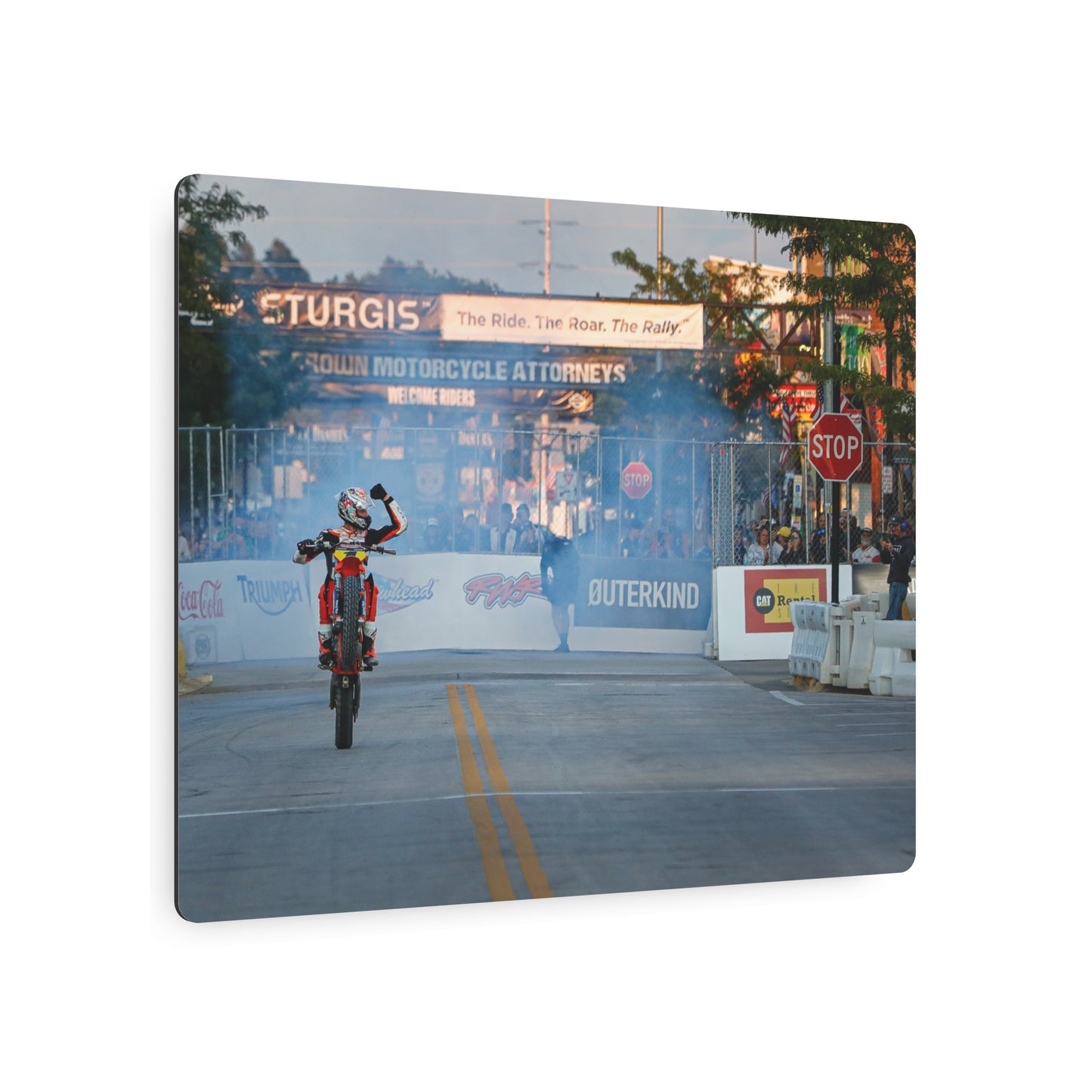 Street Dreams Metal Print - American Flat Track Motorcycle Art