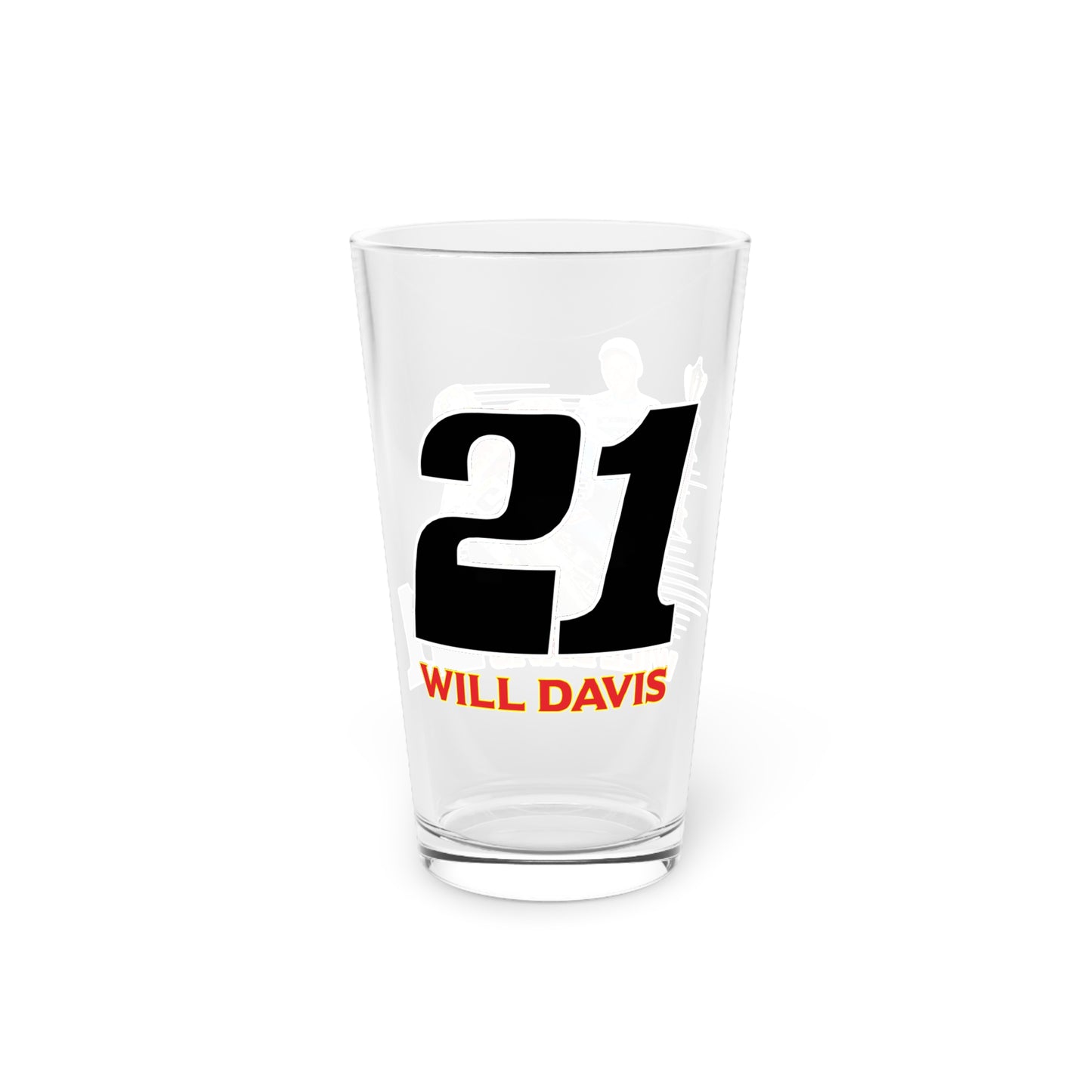 Will Davis Flat Track Legend Pint Glass