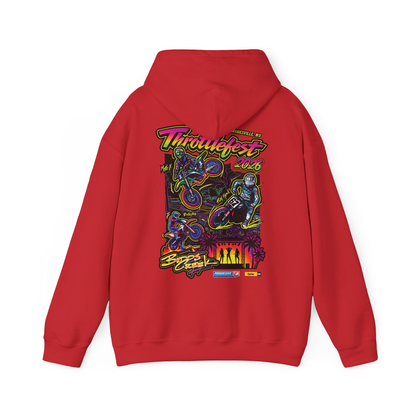 2026 ThrottleFest Budds Creek Pullover Hoodie (Various Colors) Ver 1