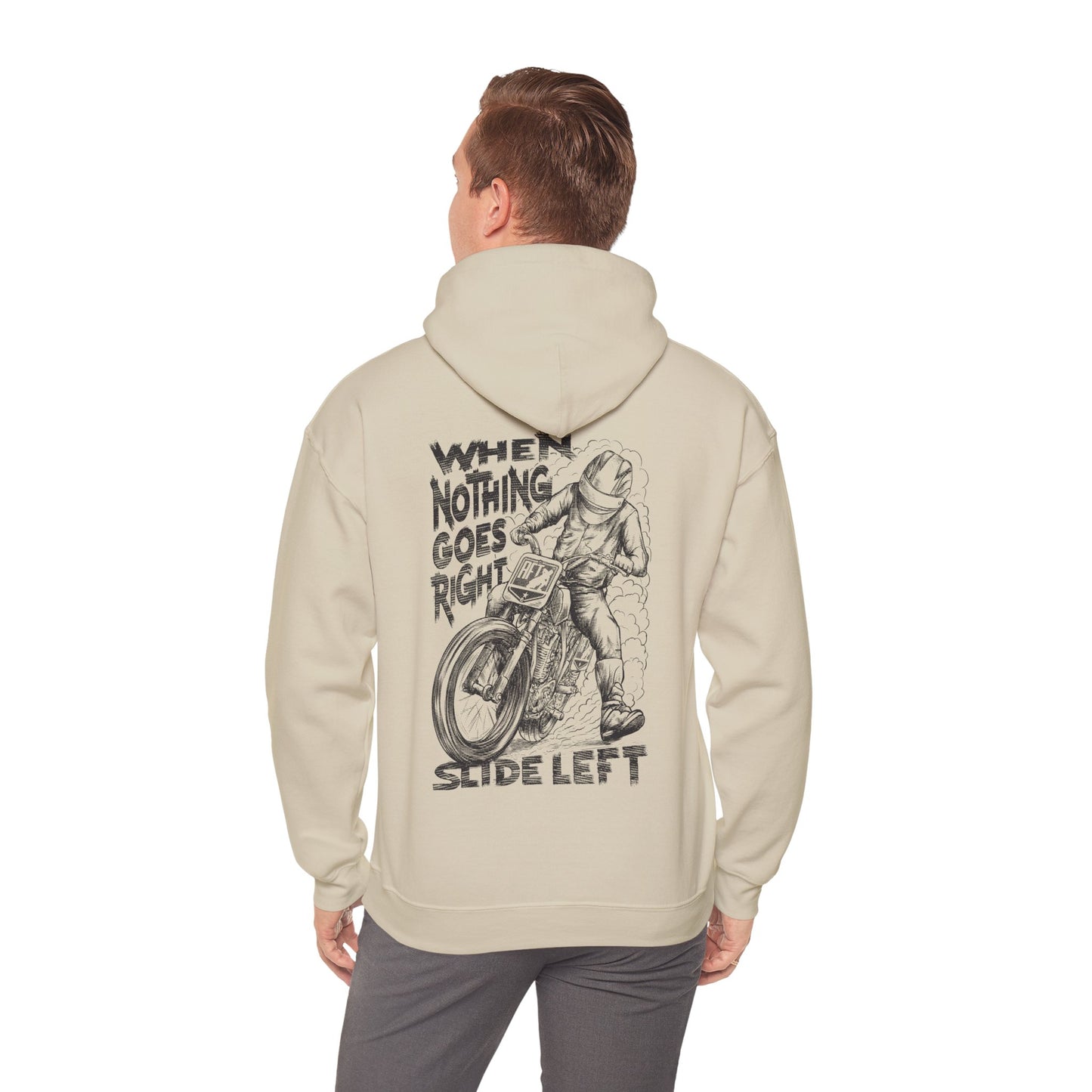 When Nothing Goes Right, Slide Left Pullover Hoodie (Various Colors)