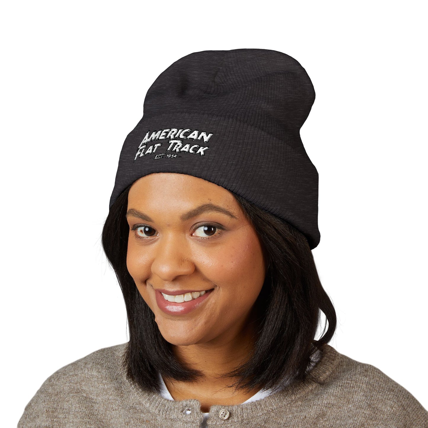 Sketchy Racer Cuffed Beanie